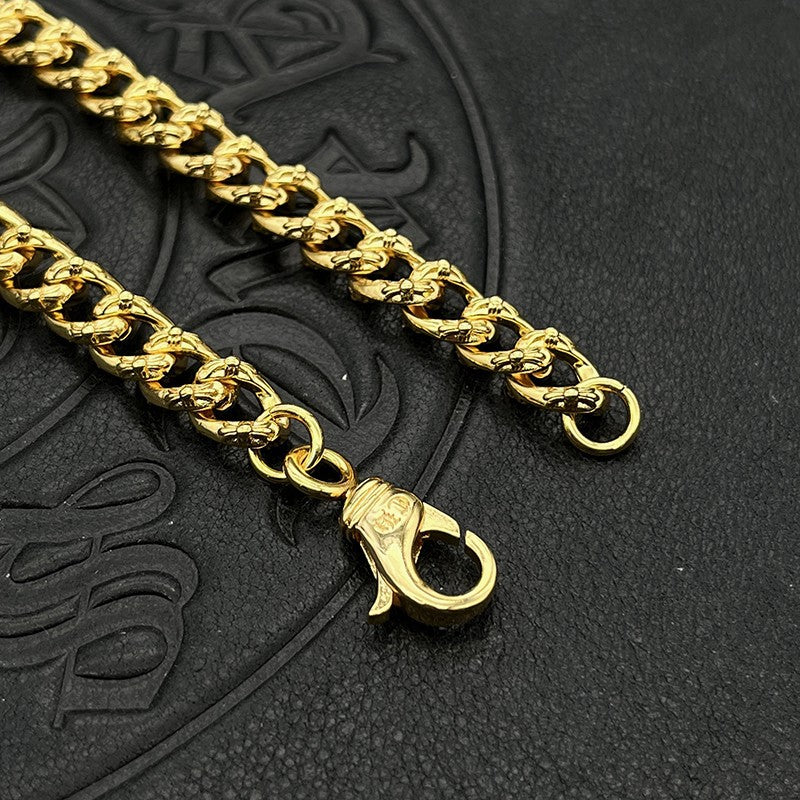 Chrome Design Golden Full Flower Bracelet, Chrome Jewelry Bracelet