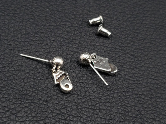 Chrome Design Hip Hop Tongue Earrings