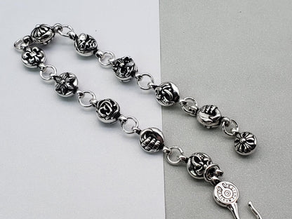 Chrome Jewelry Silver Cross Bracelet, Multi-element Bracelet