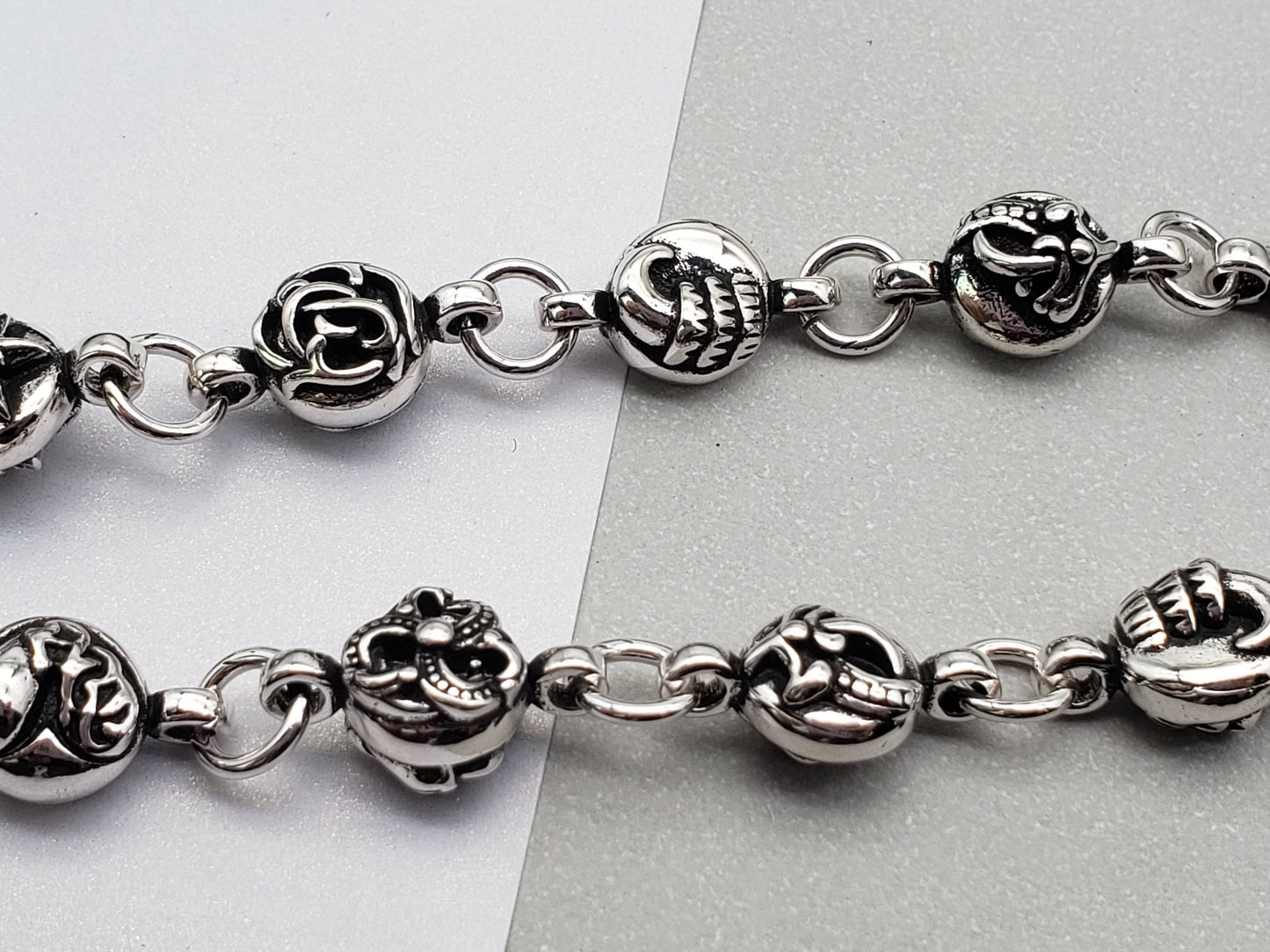 Chrome Jewelry Silver Cross Bracelet, Multi-element Bracelet