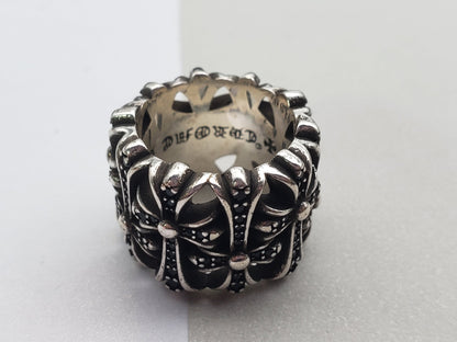 Chrome Classic Cemetery Ring Collection, Chunky Rings