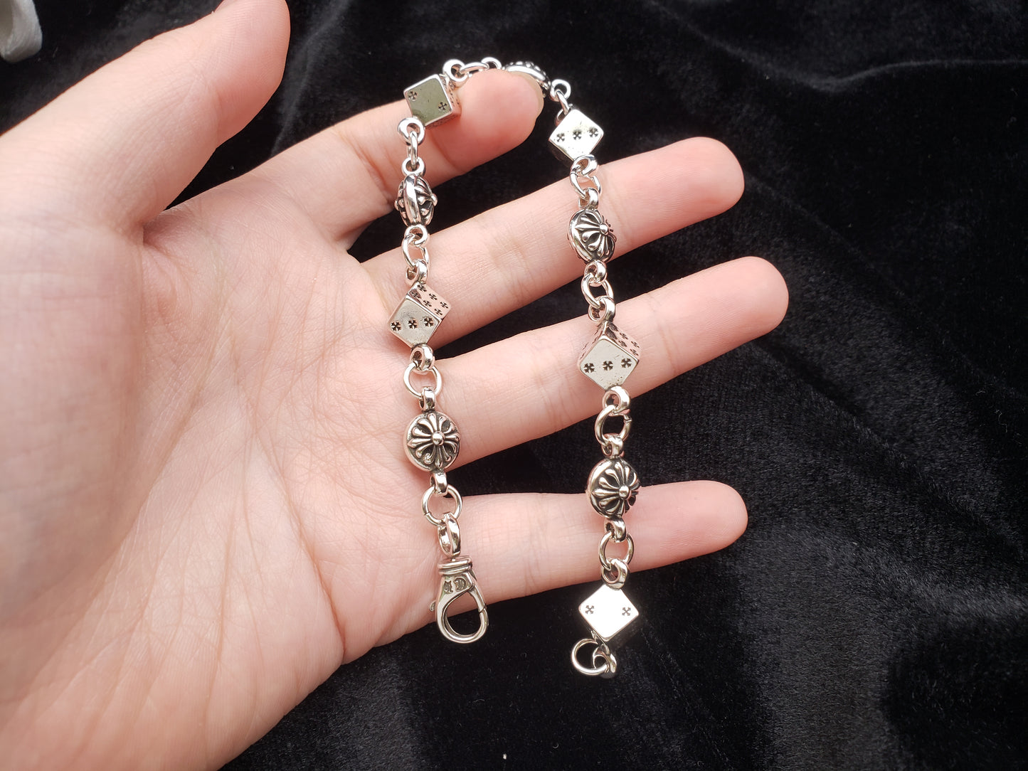 Chrome Jewels Bracelet, Chrome Jewels Dice Bracelet