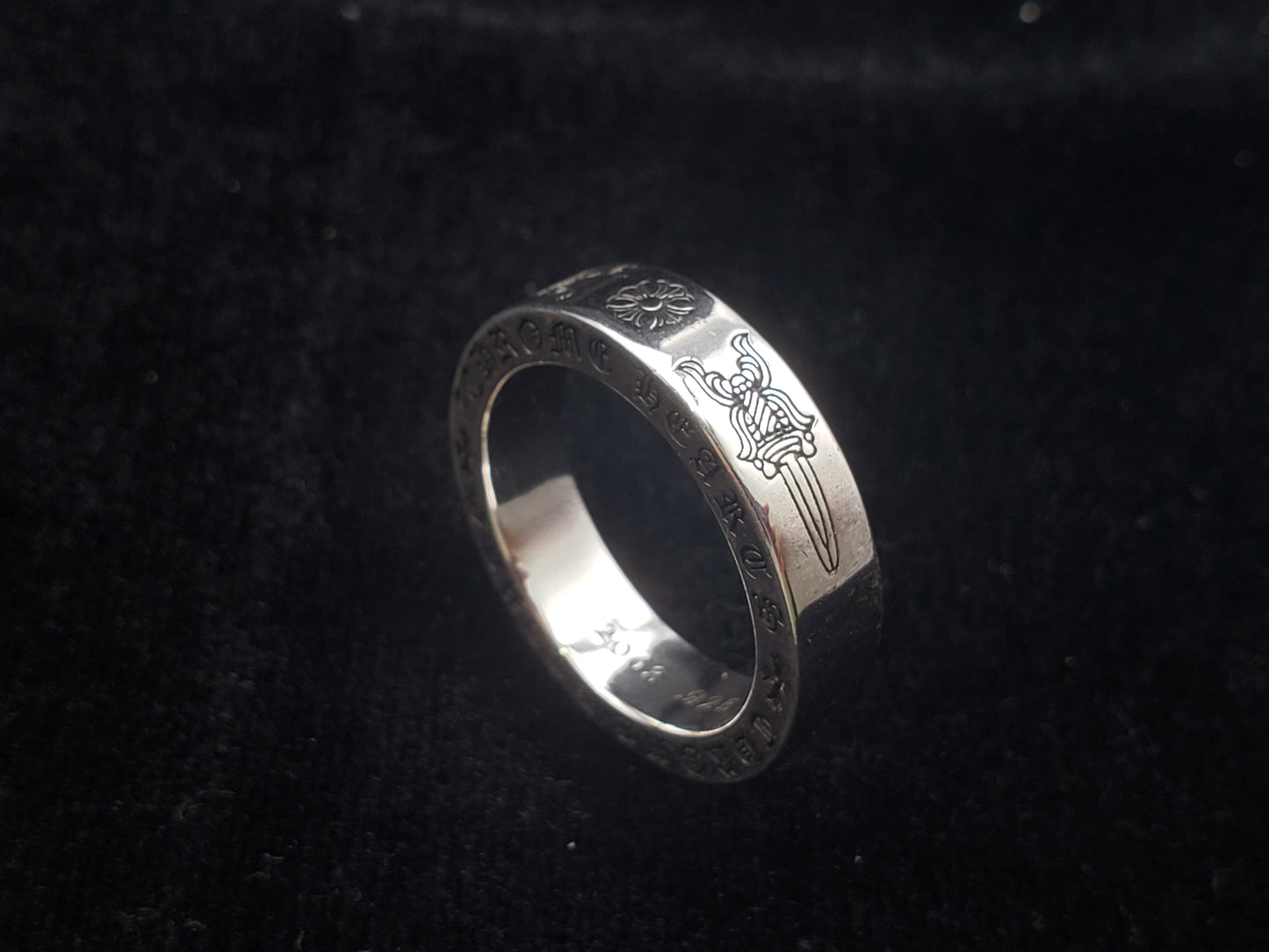 Chrome Classic Sword-engraved Rings, Retro Gift Rings