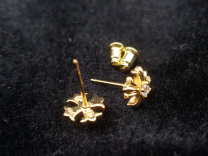 Chrome jewels Style Earrings, Chrome jewels Gold Cross Earrings