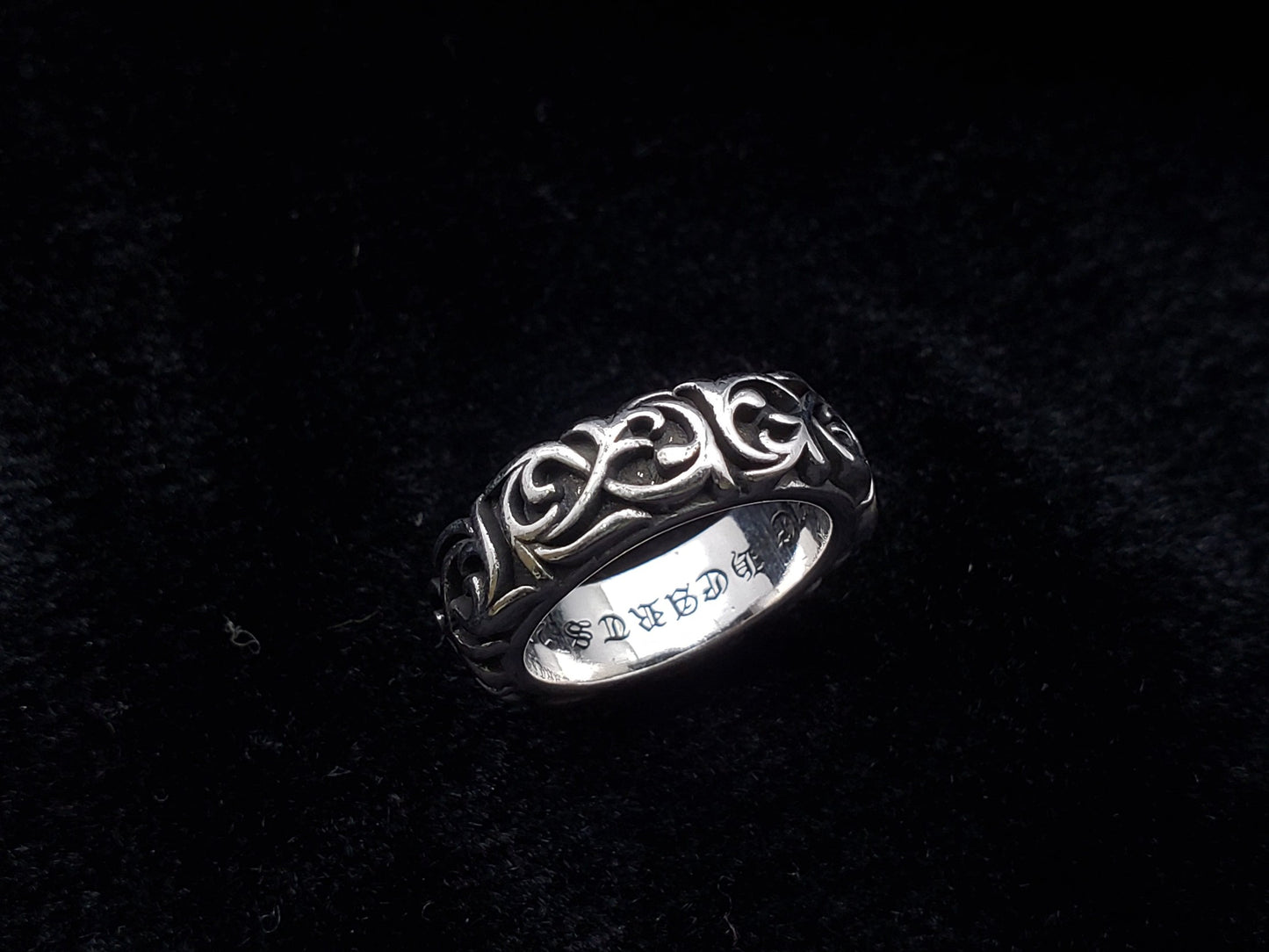 Chrome Design Wrap Ivy Ring