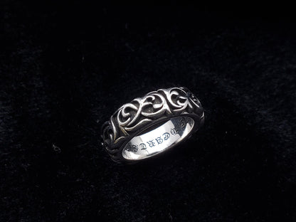 Chrome Design Wrap Ivy Ring