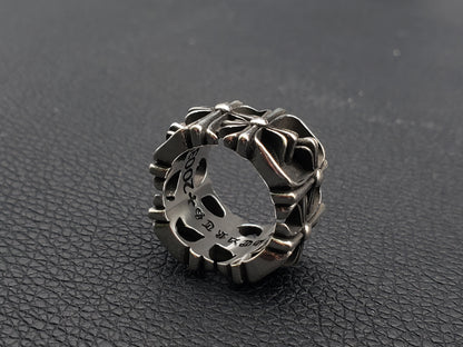 Chrome Style Square Rings, Retro Ring, Chunky Rings