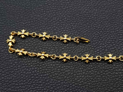 Chrome Jewelry Golden Cross Bracelet, Best Gift Jewelry