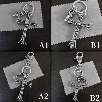 Chrome Jewelry Retro Keychain Collection Set