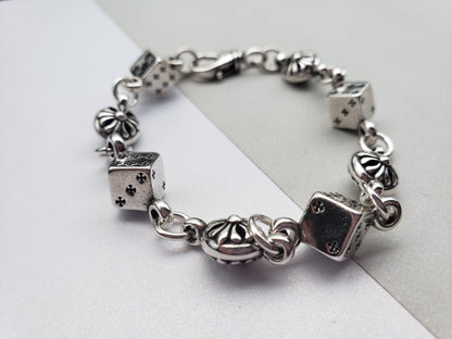 Chrome Jewels Bracelet, Chrome Jewels Dice Bracelet