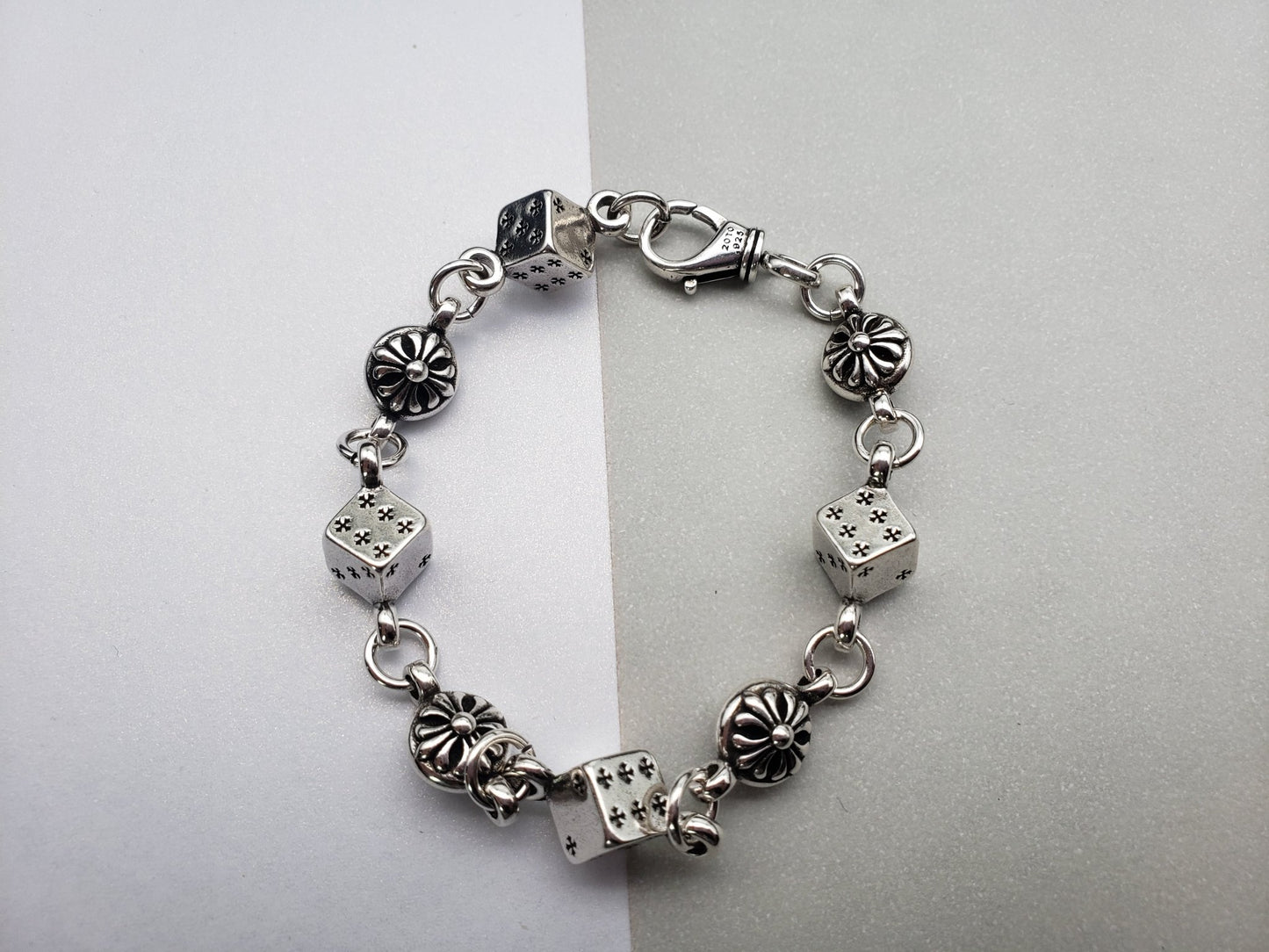 Chrome Jewels Bracelet, Chrome Jewels Dice Bracelet