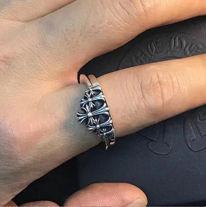 Chrome Jewelry Mountain Tombstone Crown Ring