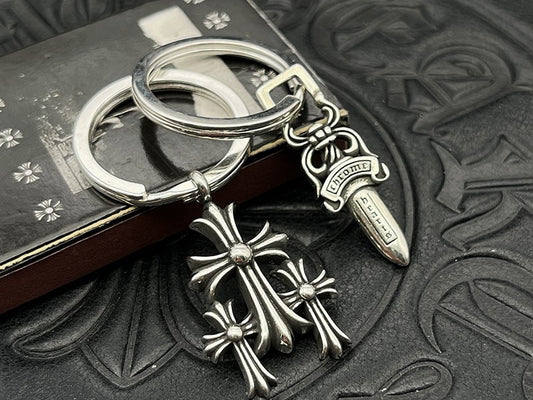 Chrome Jewelry Retro Classic Keychain