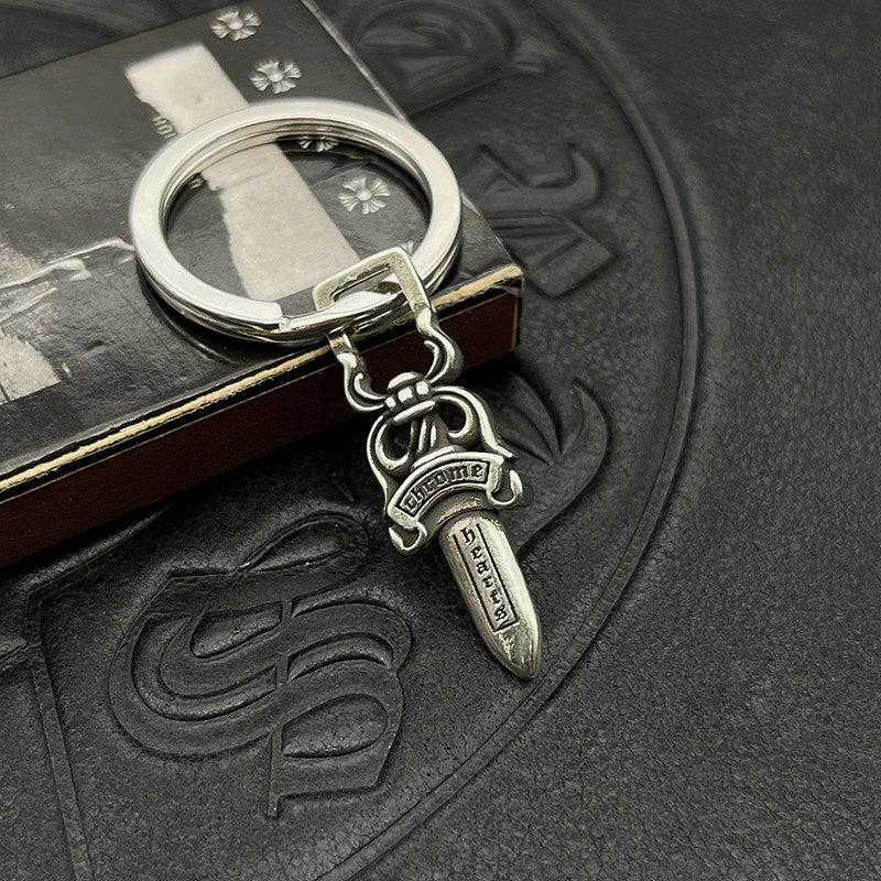 Chrome Jewelry Retro Classic Keychain