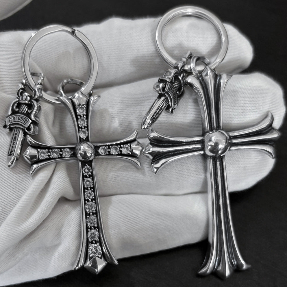 Chrome Jewelry Retro Keychain Collection Set