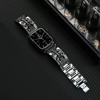 Chrome Design Retro Cross Metal Strap