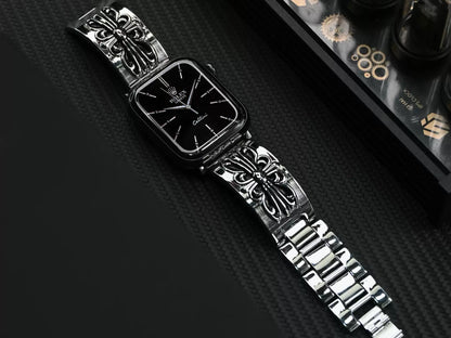 Chrome Design Retro Cross Metal Strap