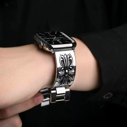 Chrome Design Retro Cross Metal Strap