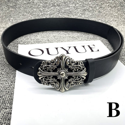 Chrome Style Leather Belt