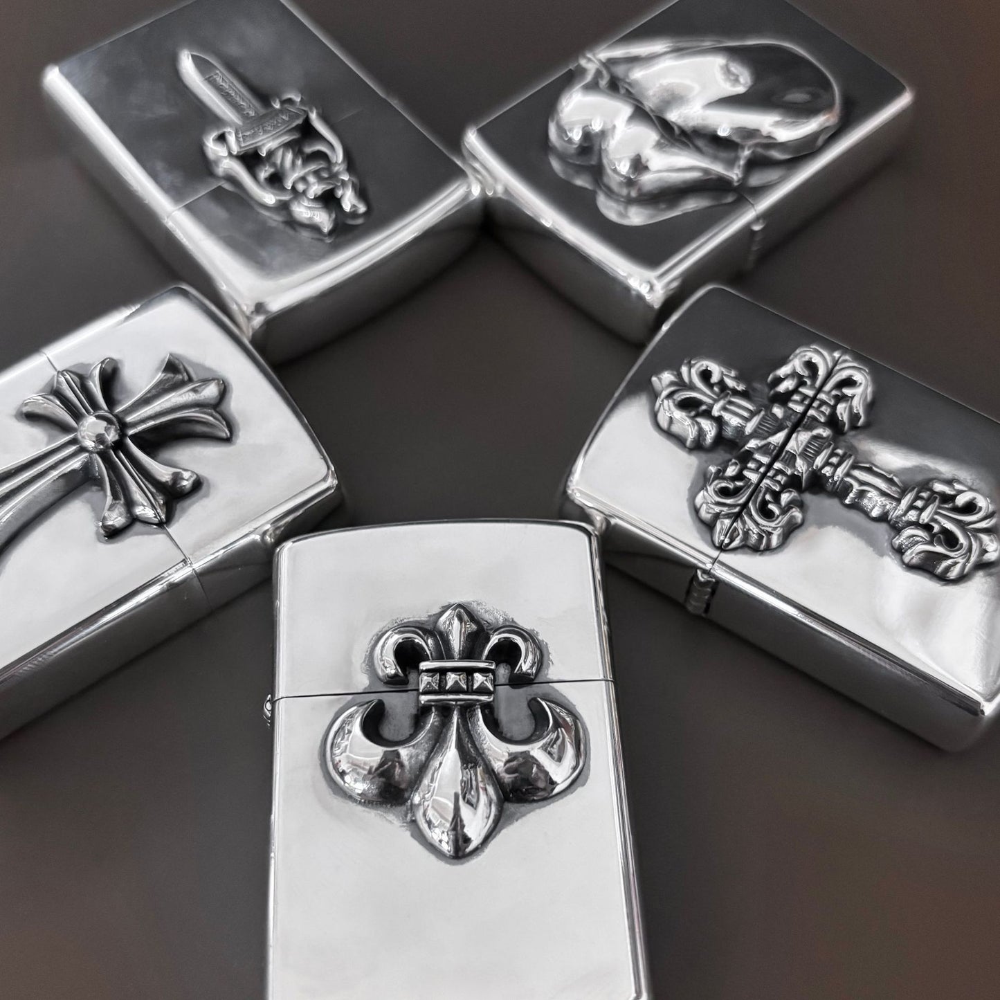 Chrome Design Lighter Shell Collection