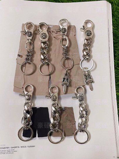 Chrome Jewelry Dice Keychain,Chrome style Design,Chrome Hearts Key Accessory