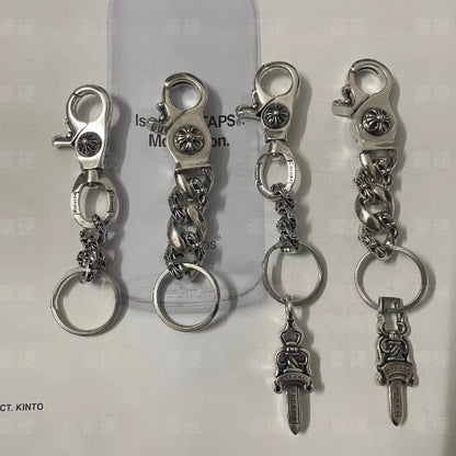 Chrome Jewelry Dice Keychain,Chrome style Design,Chrome Hearts Key Accessory