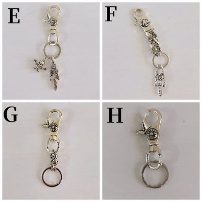 Chrome Jewelry Dice Keychain,Chrome style Design,Chrome Hearts Key Accessory