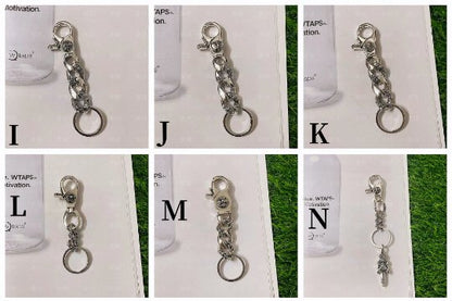 Chrome Jewelry Dice Keychain,Chrome style Design,Chrome Hearts Key Accessory