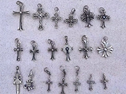 Chrome Design Cross Pendant ,Hip Hop Pendants