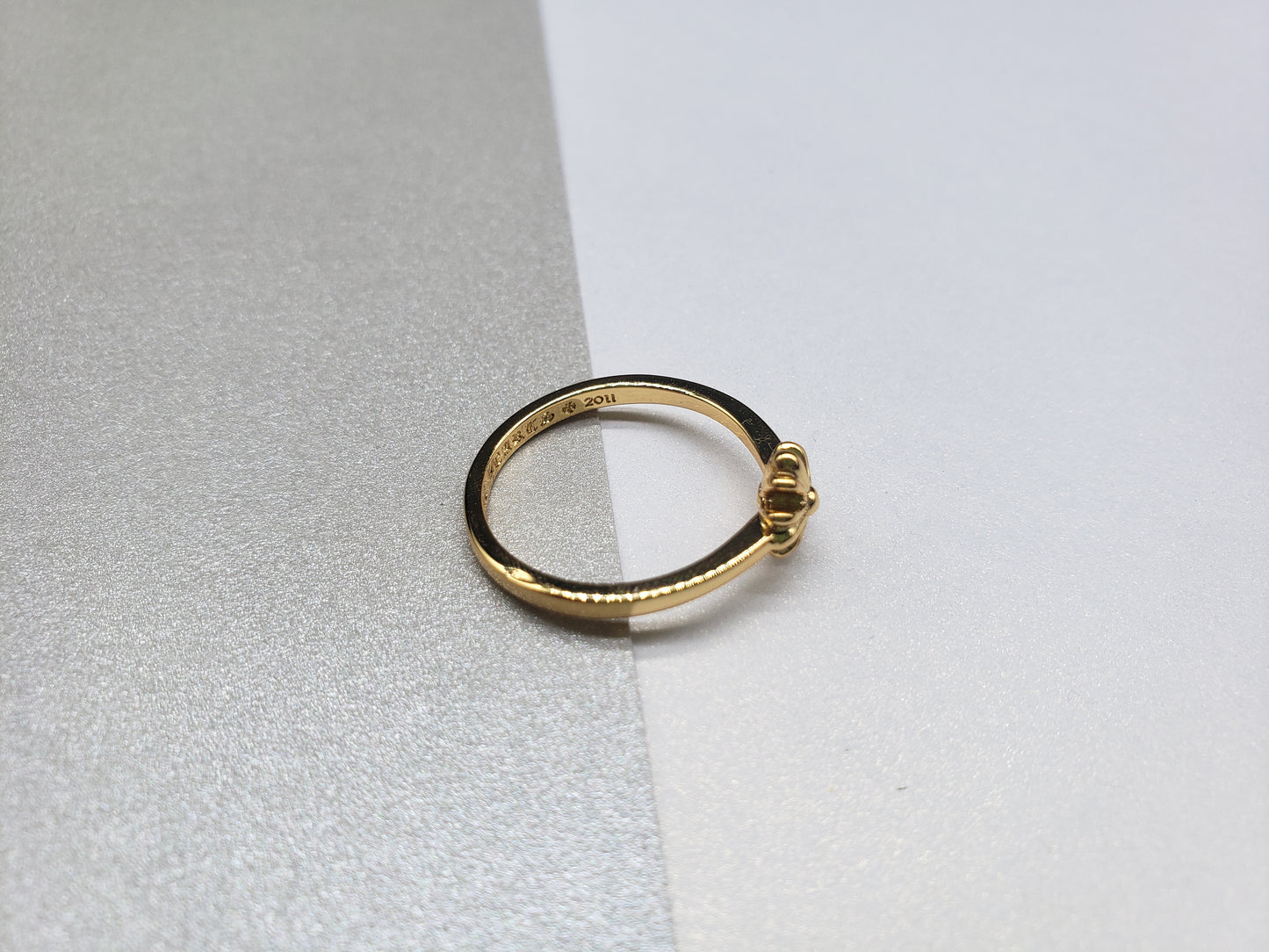 Chrome Gold Flower Retro Ring, Women Style Rings