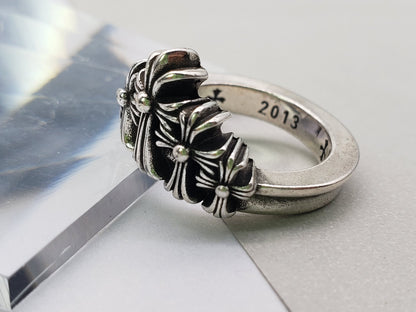 Chrome Jewelry Mountain Tombstone Crown Ring