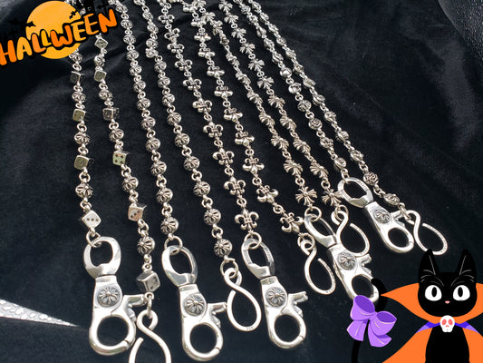 Chrome Jewelry Pants Chain, Edgy style, Chain accessories